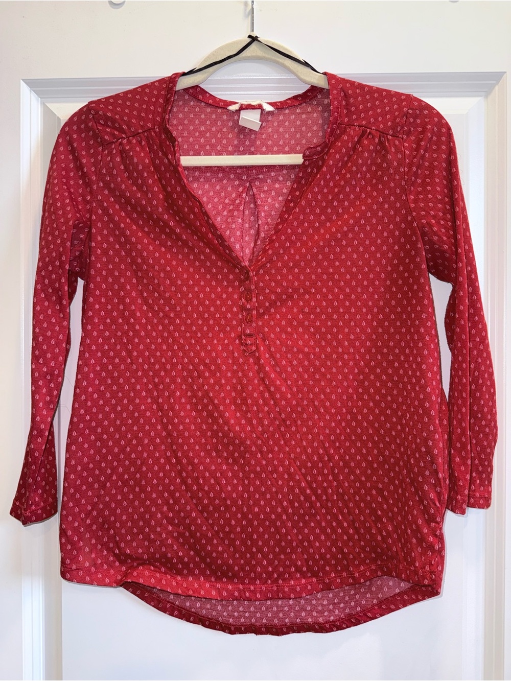 H&M Printed V-Neck Top